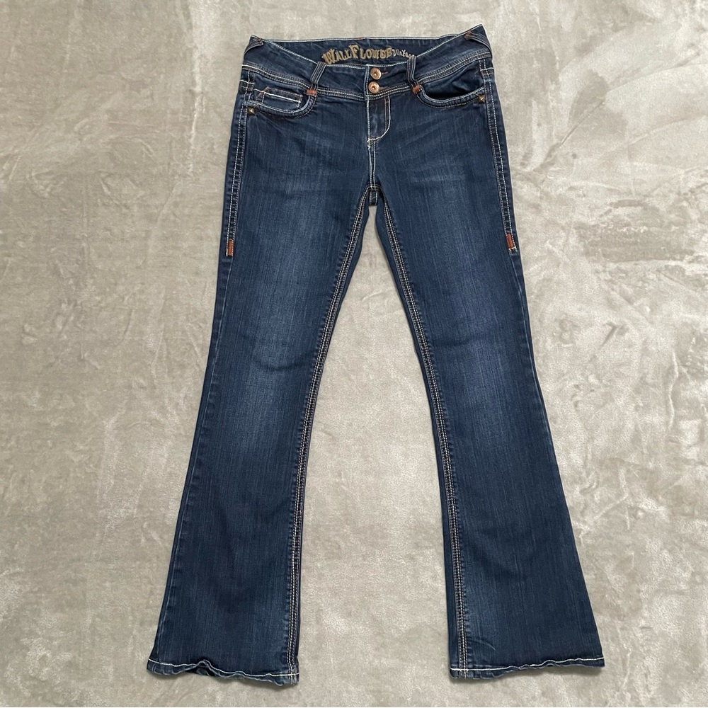 WallFlowers Vintage Flare Bootcut Women's Jeans Dark Wash Blue Size 9
